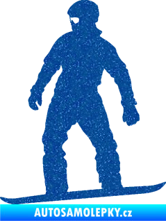 Samolepka Snowboard 024 levá Ultra Metalic modrá