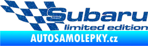 Samolepka Subaru limited edition levá Ultra Metalic modrá