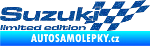 Samolepka Suzuki limited edition pravá Ultra Metalic modrá