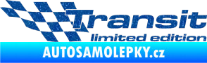 Samolepka Transit limited edition levá Ultra Metalic modrá