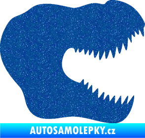 Samolepka Tyrannosaurus Rex lebka 001 pravá Ultra Metalic modrá