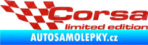 Samolepka Corsa limited edition levá 3D karbon červený