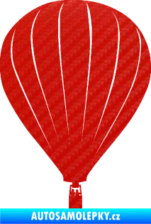 Samolepka Horkovzdušný balón 002 3D karbon červený