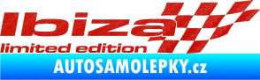 Samolepka Ibiza limited edition pravá 3D karbon červený