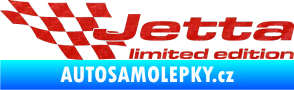 Samolepka Jetta limited edition levá 3D karbon červený