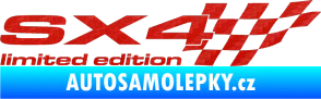 Samolepka SX4 limited edition pravá 3D karbon červený