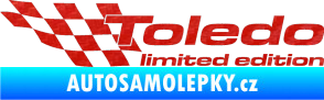 Samolepka Toledo limited edition levá 3D karbon červený