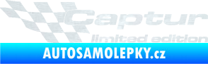 Samolepka Captur limited edition levá 3D karbon bílý