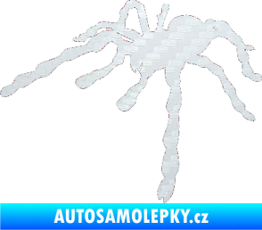 Samolepka Pavouk 013 - levá 3D karbon bílý