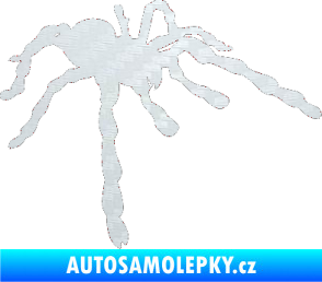 Samolepka Pavouk 013 - pravá 3D karbon bílý