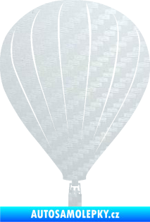 Samolepka Horkovzdušný balón 002 3D karbon bílý