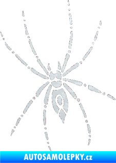 Samolepka Pavouk 011 levá 3D karbon bílý