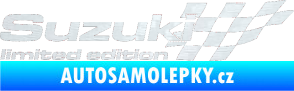 Samolepka Suzuki limited edition pravá 3D karbon bílý