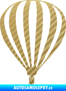 Samolepka Horkovzdušný balón 001  3D karbon zlatý