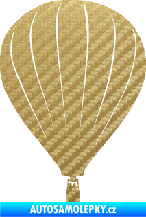 Samolepka Horkovzdušný balón 002 3D karbon zlatý