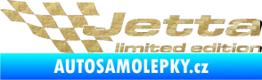 Samolepka Jetta limited edition levá 3D karbon zlatý