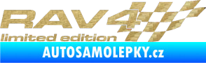 Samolepka RAV4 limited edition pravá 3D karbon zlatý