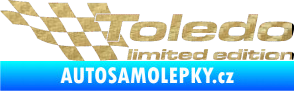 Samolepka Toledo limited edition levá 3D karbon zlatý