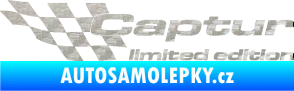 Samolepka Captur limited edition levá 3D karbon stříbrný