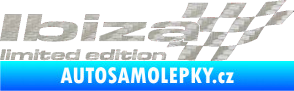 Samolepka Ibiza limited edition pravá 3D karbon stříbrný