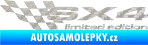 Samolepka SX4 limited edition levá 3D karbon stříbrný