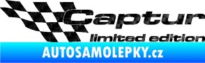 Samolepka Captur limited edition levá 3D karbon černý