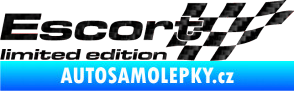 Samolepka Escort limited edition pravá 3D karbon černý
