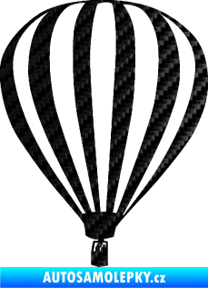 Samolepka Horkovzdušný balón 001  3D karbon černý