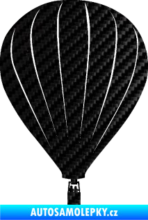 Samolepka Horkovzdušný balón 002 3D karbon černý