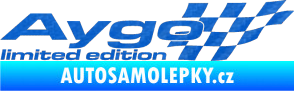 Samolepka Aygo limited edition pravá 3D karbon modrý