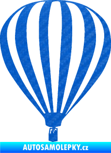 Samolepka Horkovzdušný balón 001  3D karbon modrý