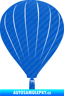 Samolepka Horkovzdušný balón 002 3D karbon modrý