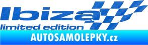 Samolepka Ibiza limited edition pravá 3D karbon modrý