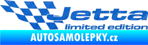 Samolepka Jetta limited edition levá 3D karbon modrý
