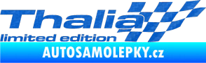 Samolepka Thalia limited edition pravá 3D karbon modrý