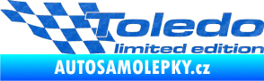 Samolepka Toledo limited edition levá 3D karbon modrý