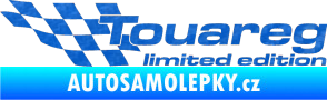 Samolepka Touareg limited edition levá 3D karbon modrý