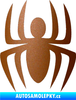 Samolepka Pavouk 005 měděná metalíza