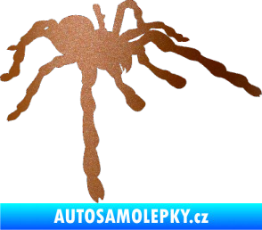 Samolepka Pavouk 013 - pravá měděná metalíza