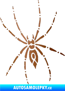 Samolepka Pavouk 011 levá měděná metalíza