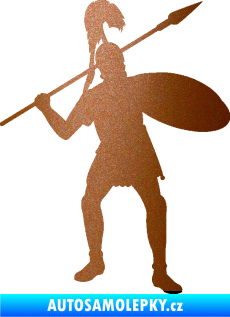 Samolepka Římský voják pravá měděná metalíza
