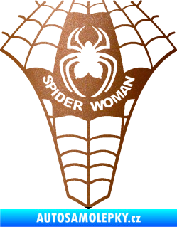 Samolepka Spider woman pavoučí žena měděná metalíza