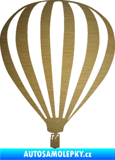 Samolepka Horkovzdušný balón 001  škrábaný kov zlatý