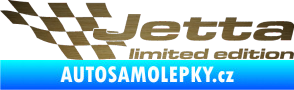 Samolepka Jetta limited edition levá škrábaný kov zlatý