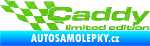 Samolepka Caddy limited edition levá 3D karbon zelený kawasaki