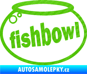 Samolepka Fishbowl akvárium 3D karbon zelený kawasaki