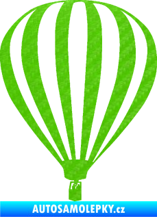 Samolepka Horkovzdušný balón 001  3D karbon zelený kawasaki
