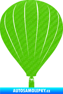 Samolepka Horkovzdušný balón 002 3D karbon zelený kawasaki
