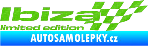 Samolepka Ibiza limited edition pravá 3D karbon zelený kawasaki