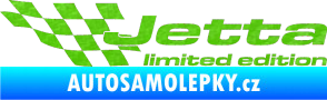 Samolepka Jetta limited edition levá 3D karbon zelený kawasaki